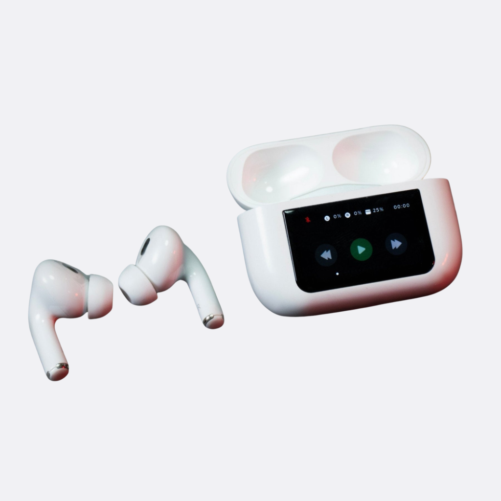 Apple Wireless Earbuds with Smart Display