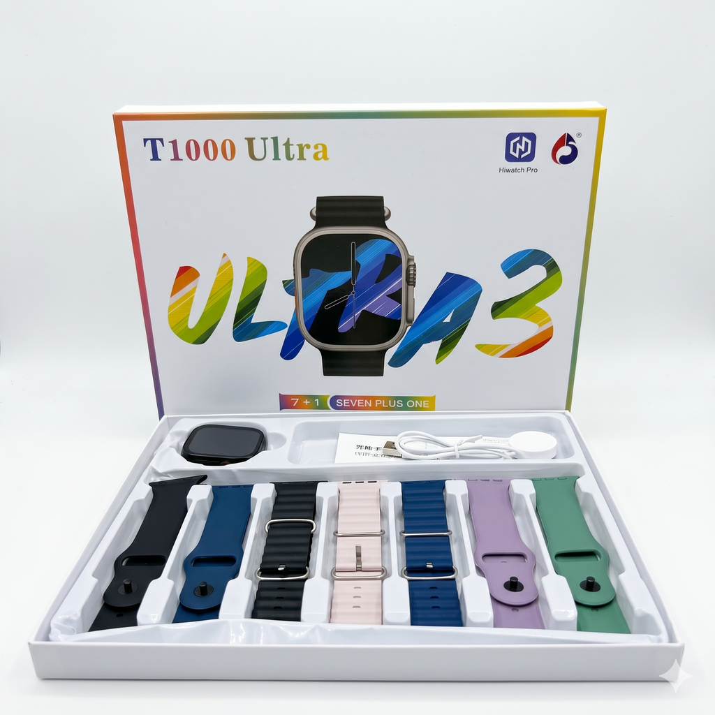 T1000 Ultra 7+1 Smart Watch Set