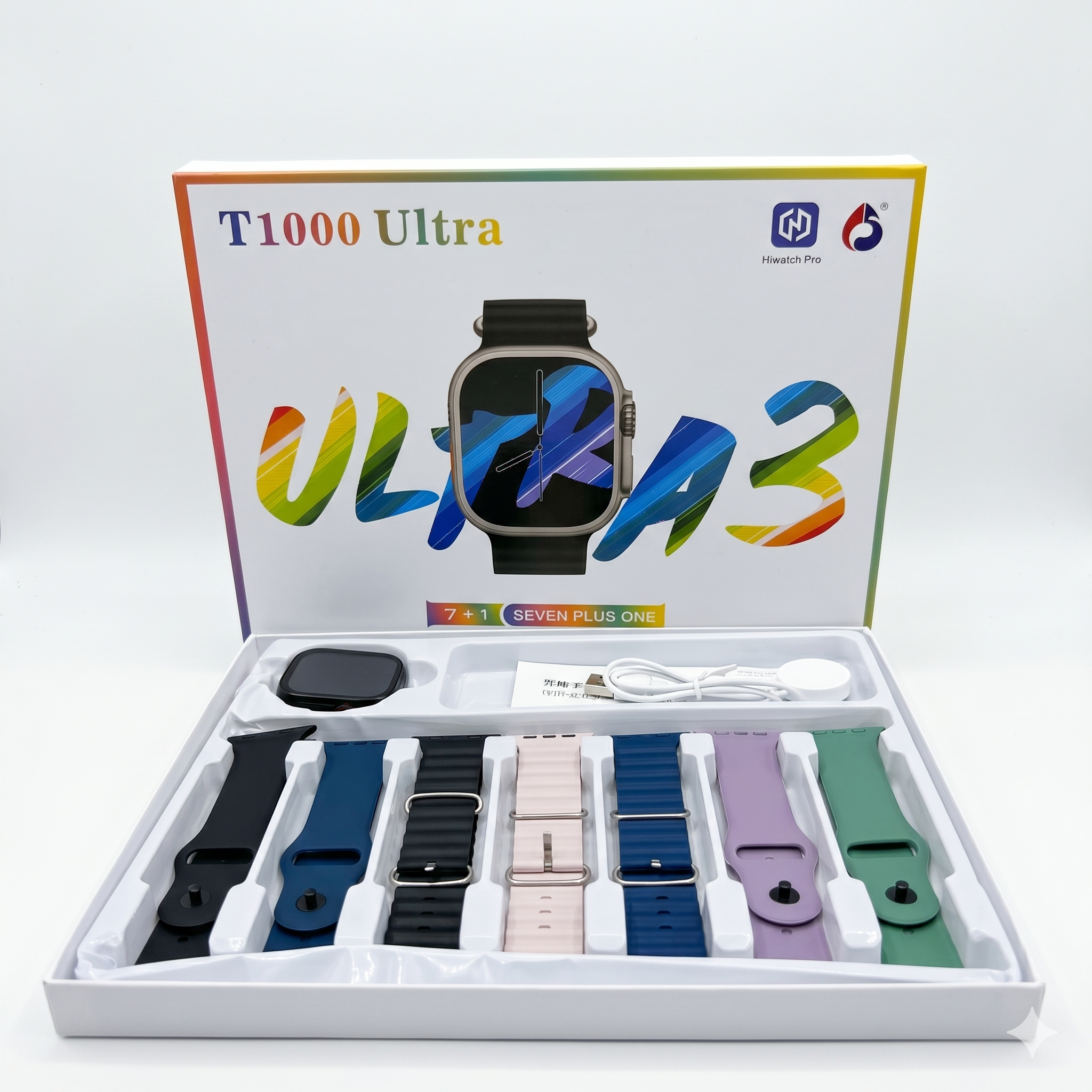 T1000 Ultra 7+1 Smart Watch Set