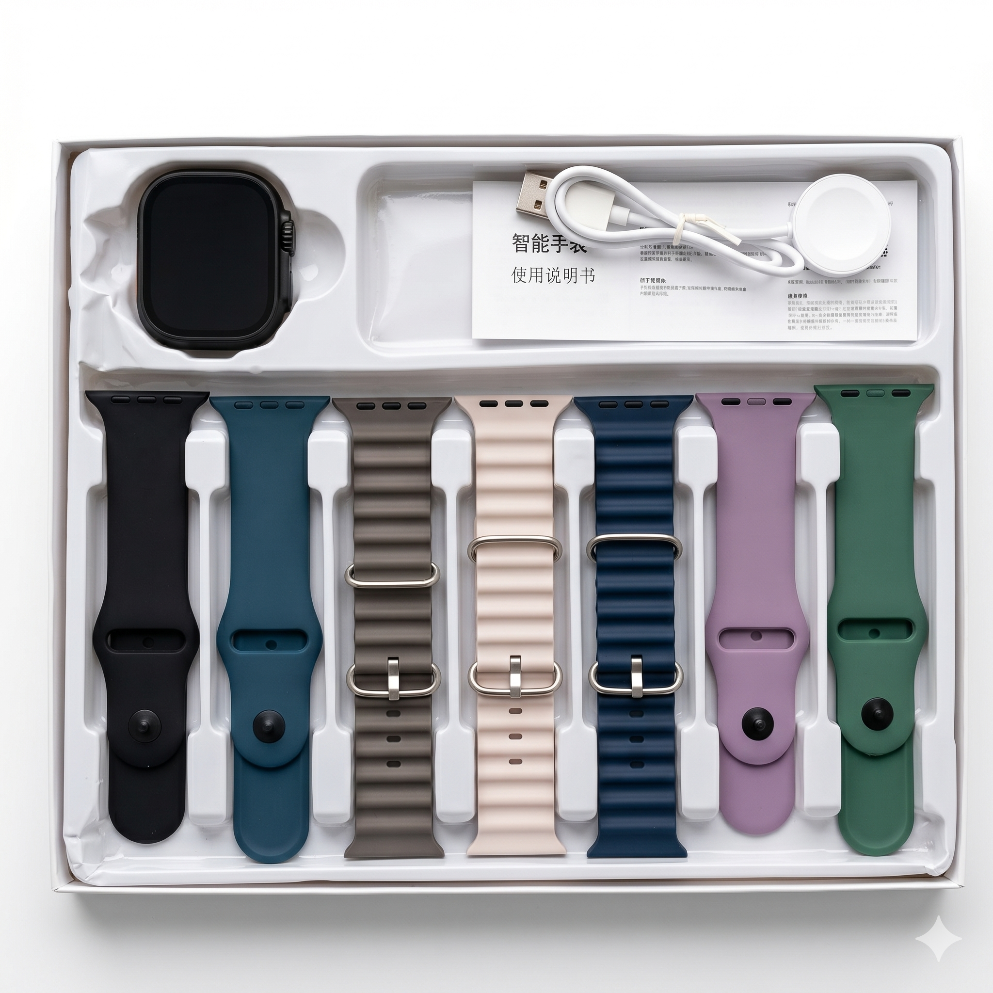 T1000 Ultra 7+1 Smart Watch Set
